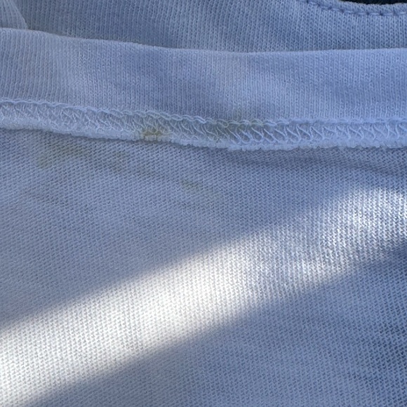 Lacoste Women’s White Henley Tee with Navy Trim - Size 40 (medium) - Picture 4 of 6